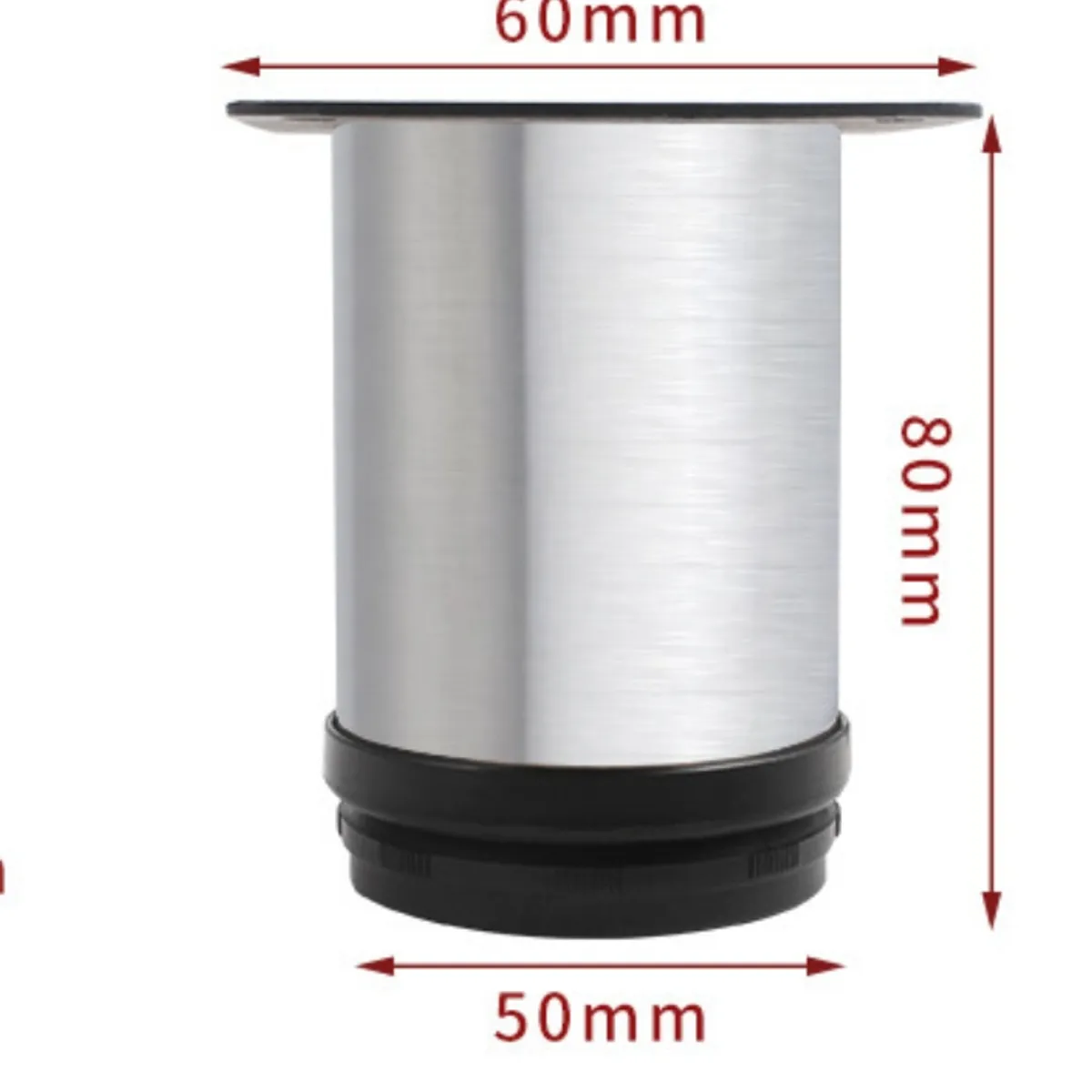 Pack 4 Pata Regulable Para Mueble 50x80mm, marca ATURE - Foto 2