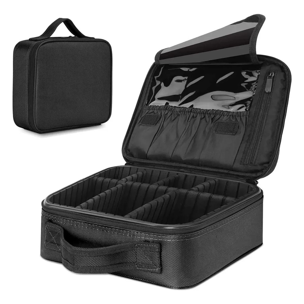 GENERICO - Maleta Maquillaje Portátil Cartera Cosméticos Negra