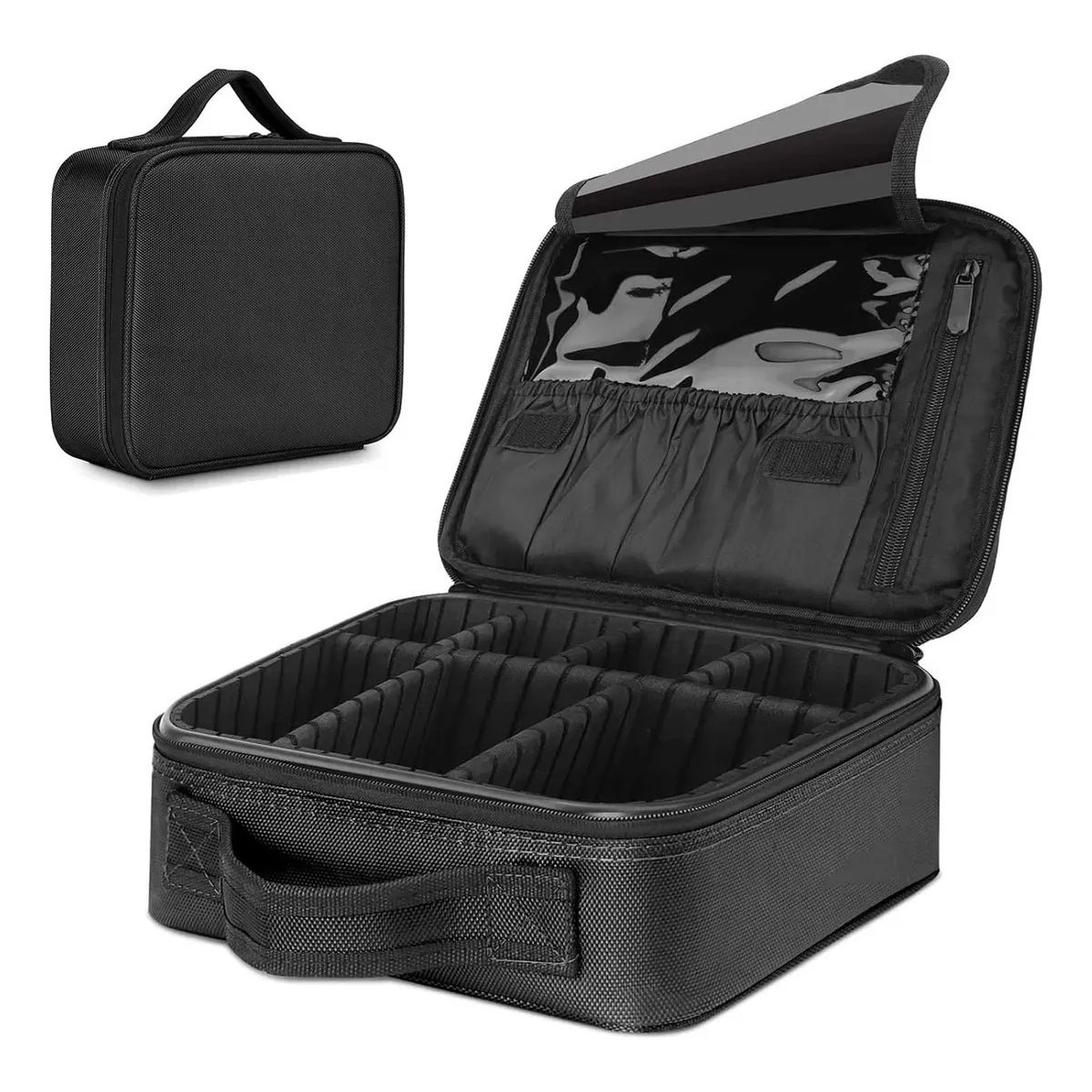 GENERICO - Maleta Maquillaje Portátil Cartera Cosméticos Negra