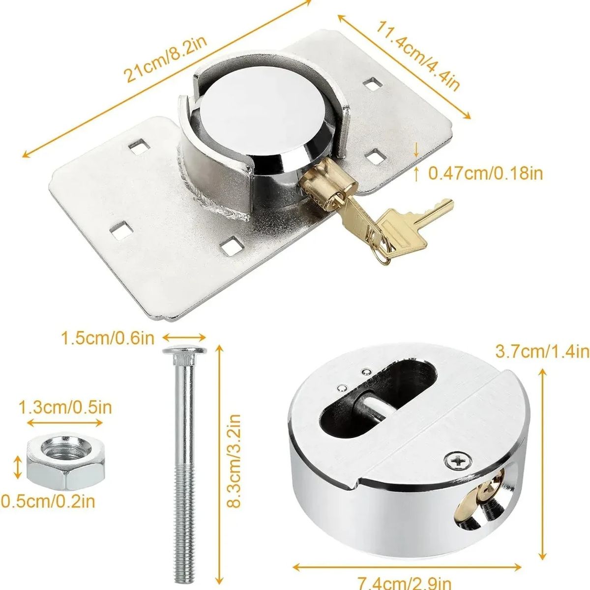 GENERICO - Chapa De Seguridad Para Furgones Y Camiones