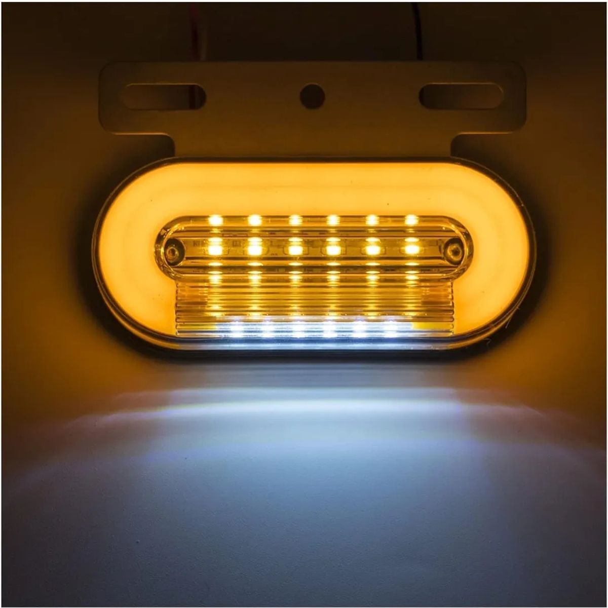 KUANGYE - Foco Farol 24 Led Lateral Bicolor 12/24v Camión 8 Unid.