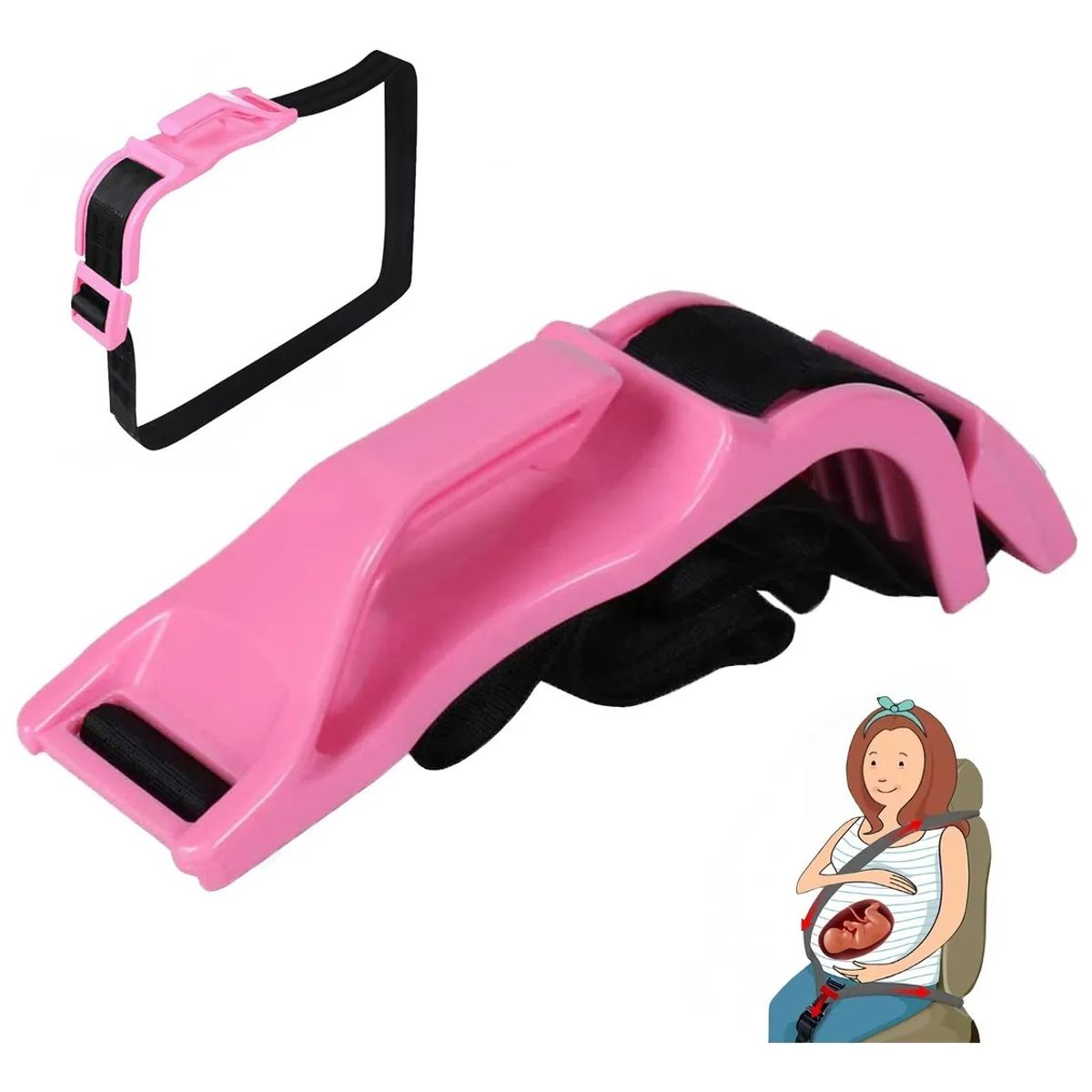 GENERICO - Adaptador Cinturón De Seguridad Para Embarazadas