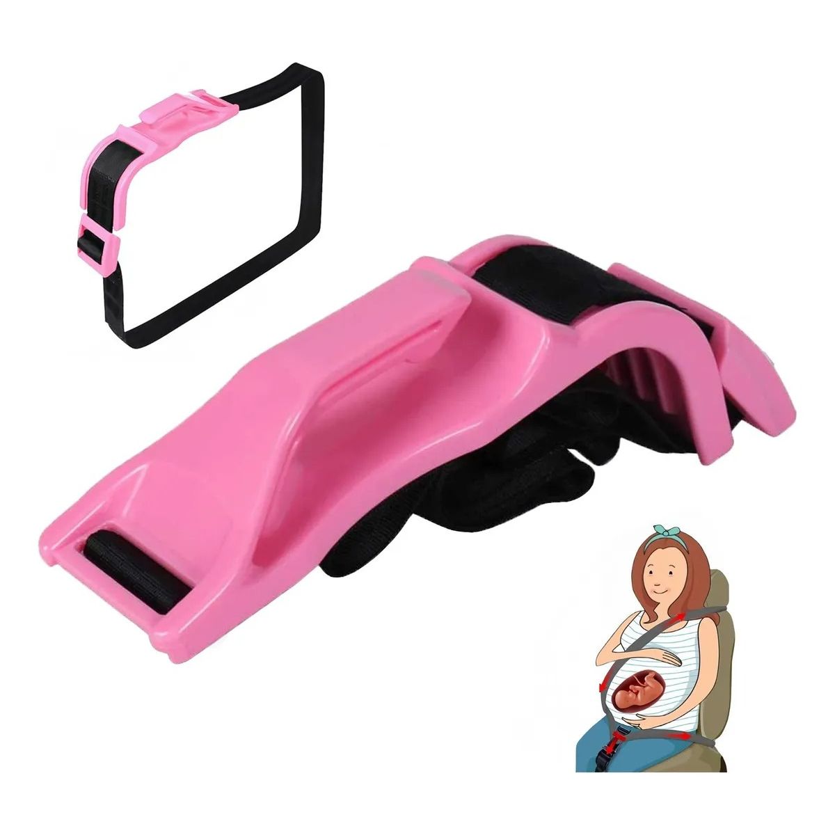 GENERICO - Adaptador Cinturón De Seguridad Para Embarazadas