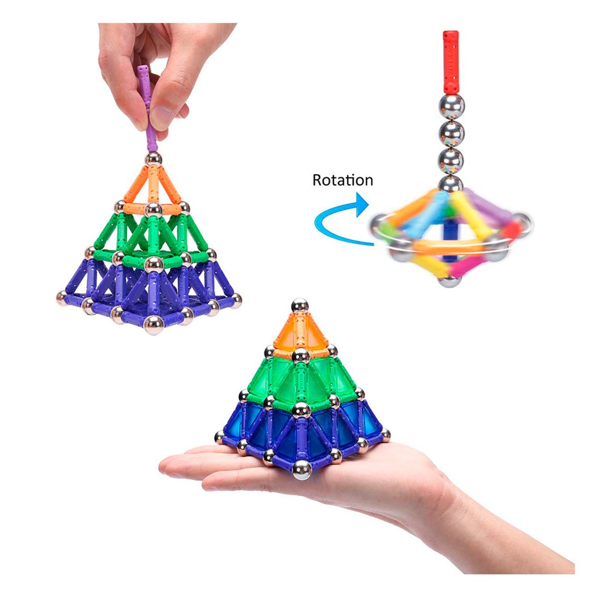 GENERICO - Magnéticos Construcción Stick Magnéticos Didáctico