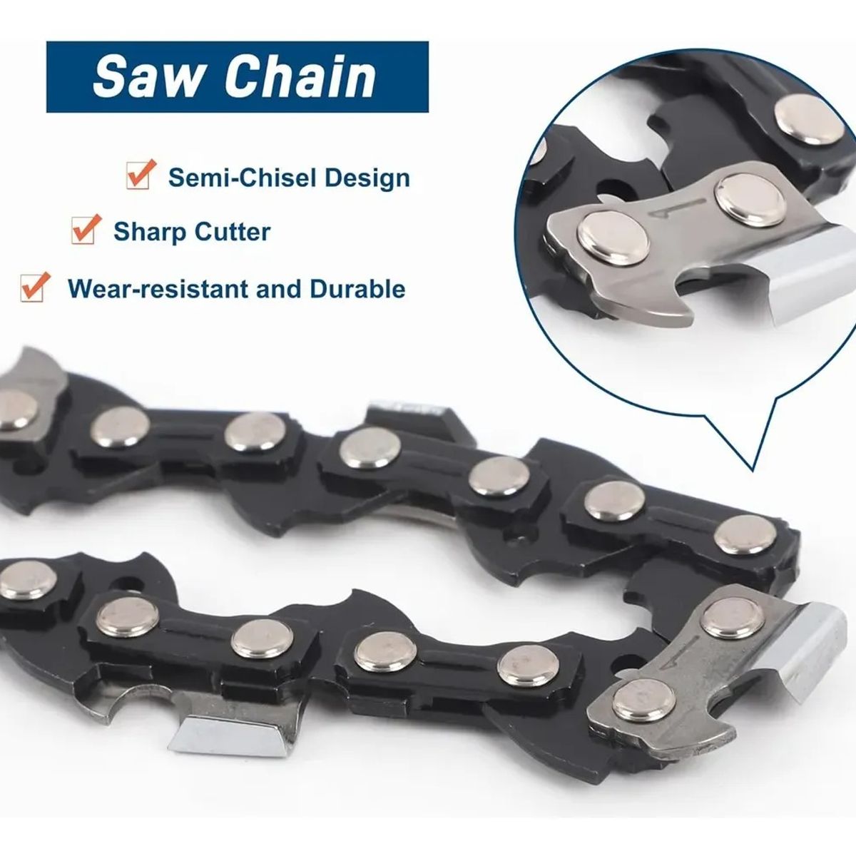 GENERICO - Cadena Para Motosierra 20 Pulg 0.325 0.058 76 Eslabones