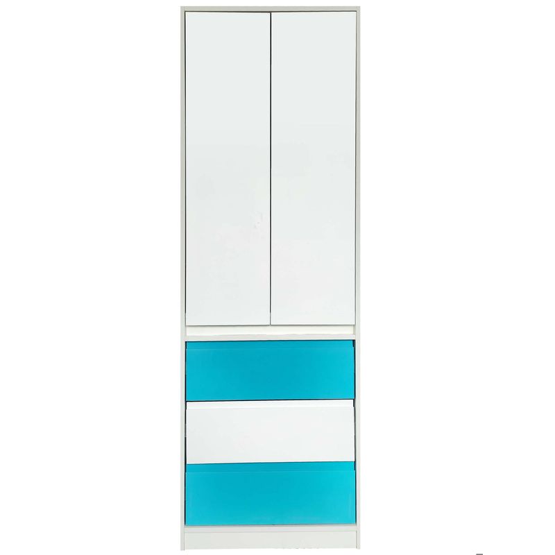 DECORACION CREATIVA - Closet vertical Calipso Blanco, 2 puertas 3 C Decoracion Creativa
