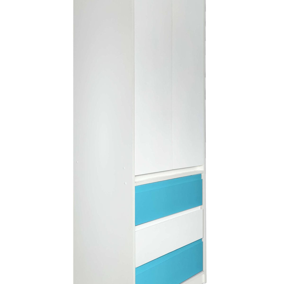 DECORACION CREATIVA - Closet vertical Celeste Blanco, 2 puertas 3 C Decoracion Creativa