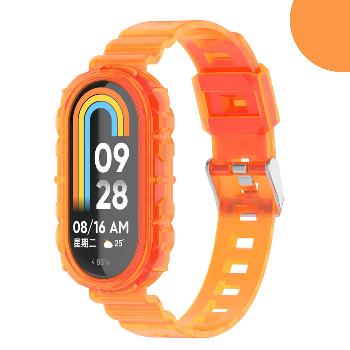 GENERICO - Correas Silicona Tpu Transparente Para Xiaomi Mi Band 8 / 9 / 10