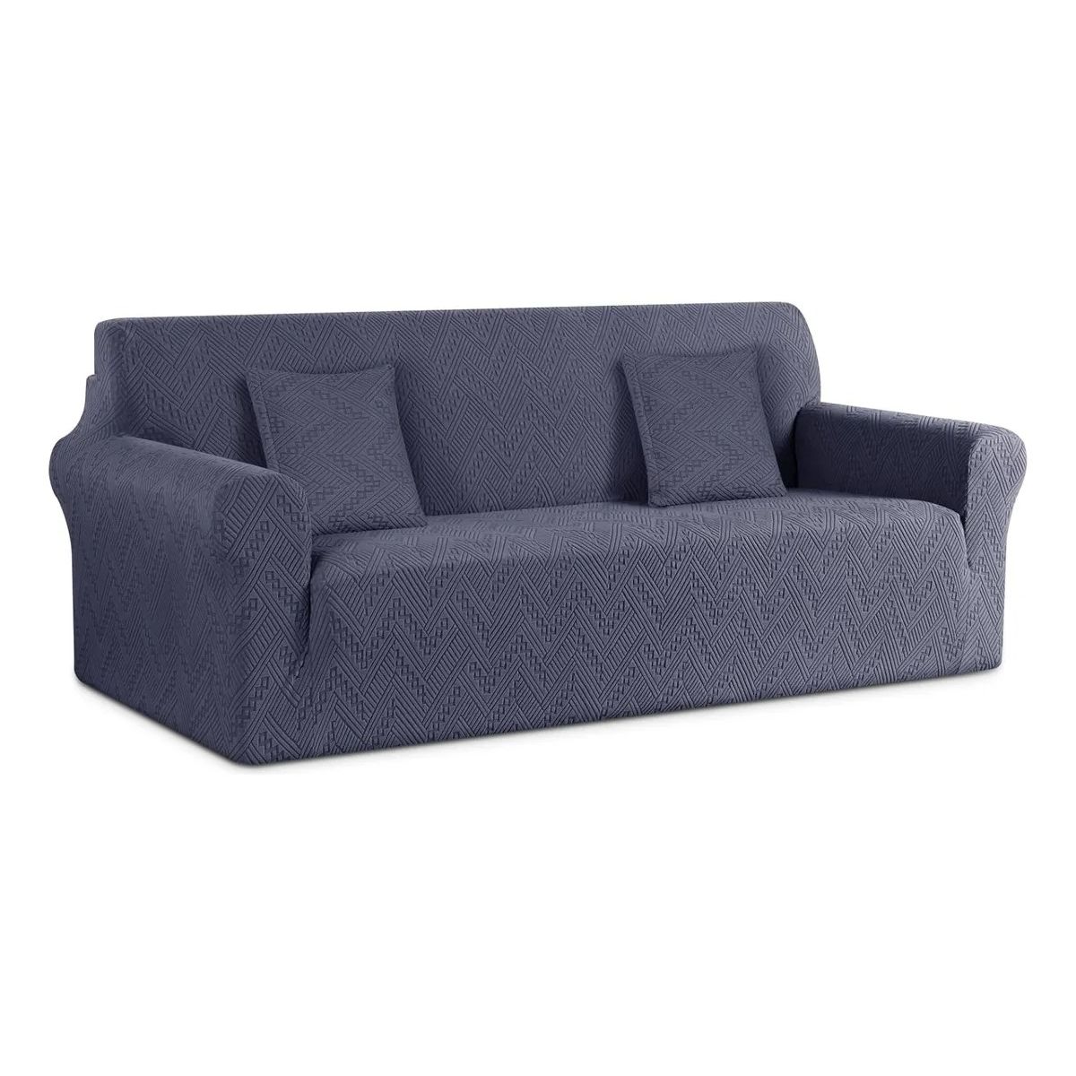 EVERSO - Funda Protectora Para Sofá Cubre Sillón 3 Cuerpos Premium Azul Acero