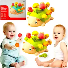 GENERICO - Juguete Montessori Encajes Erizo  Para Bebes