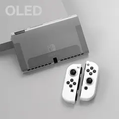 GENERICO - Carcasa Funda Protectora Para Nintendo Switch Oled Silicona Transp
