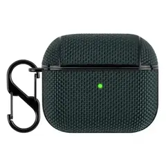 GENERICO - Carcasa Funda Nylon Shockproof Para AirPods 3 GEN - Verde Oscuro