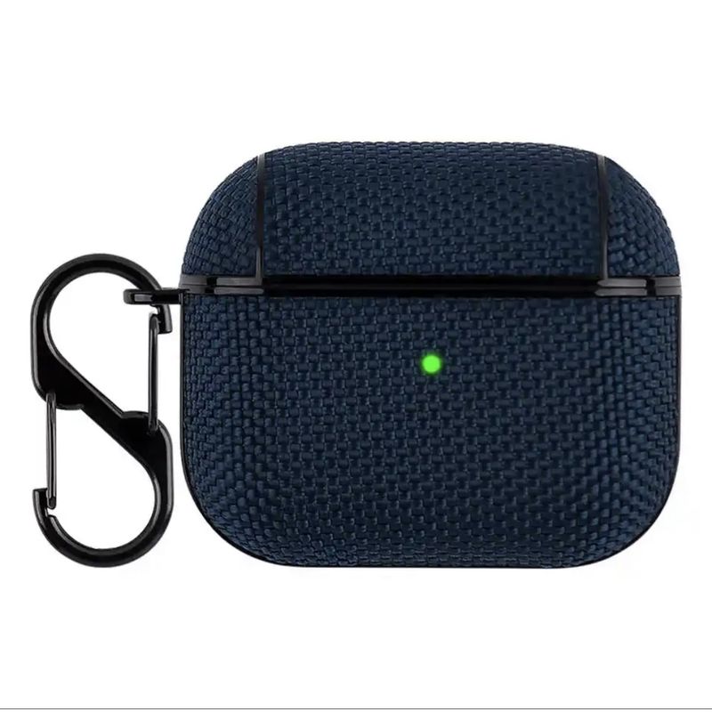 GENERICO - Carcasa Funda Nylon Shockproof Para AirPods 3 GEN - Azul