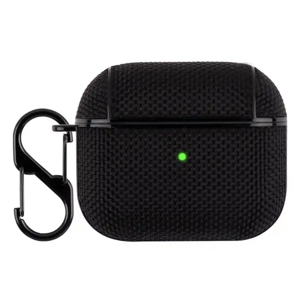 GENERICO - Carcasa Funda Nylon Shockproof Para AirPods Pro - Negro