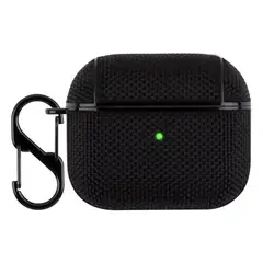 GENERICO - Carcasa Funda Nylon Shockproof Para AirPods Pro - Negro