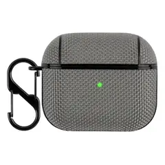 GENERICO - Carcasa Funda Nylon Shockproof Para AirPods Pro - Gris