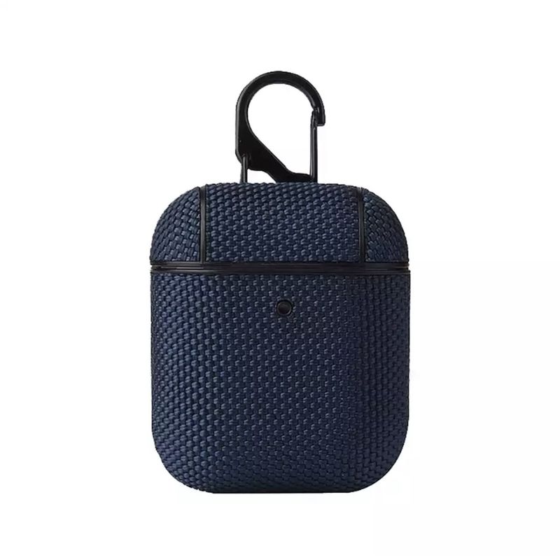 GENERICO - Carcasa Funda Nylon Shockproof Para AirPods 1 / 2 GEN - Azul