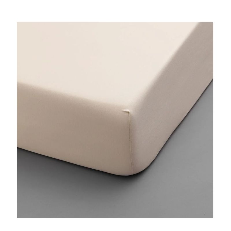 GENERICO - Set 2 sábanas bajeras jersey algodón para Moisés BEIGE