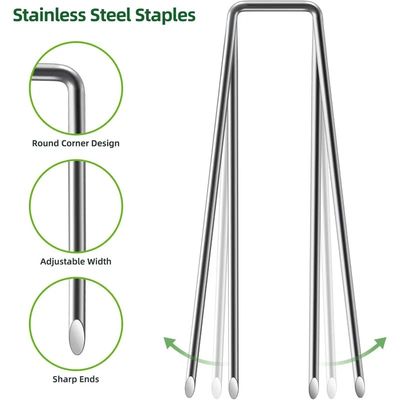 Imagen 2 del producto Grapas De Césped X40 Pasto Artificial Estacas De Tierra