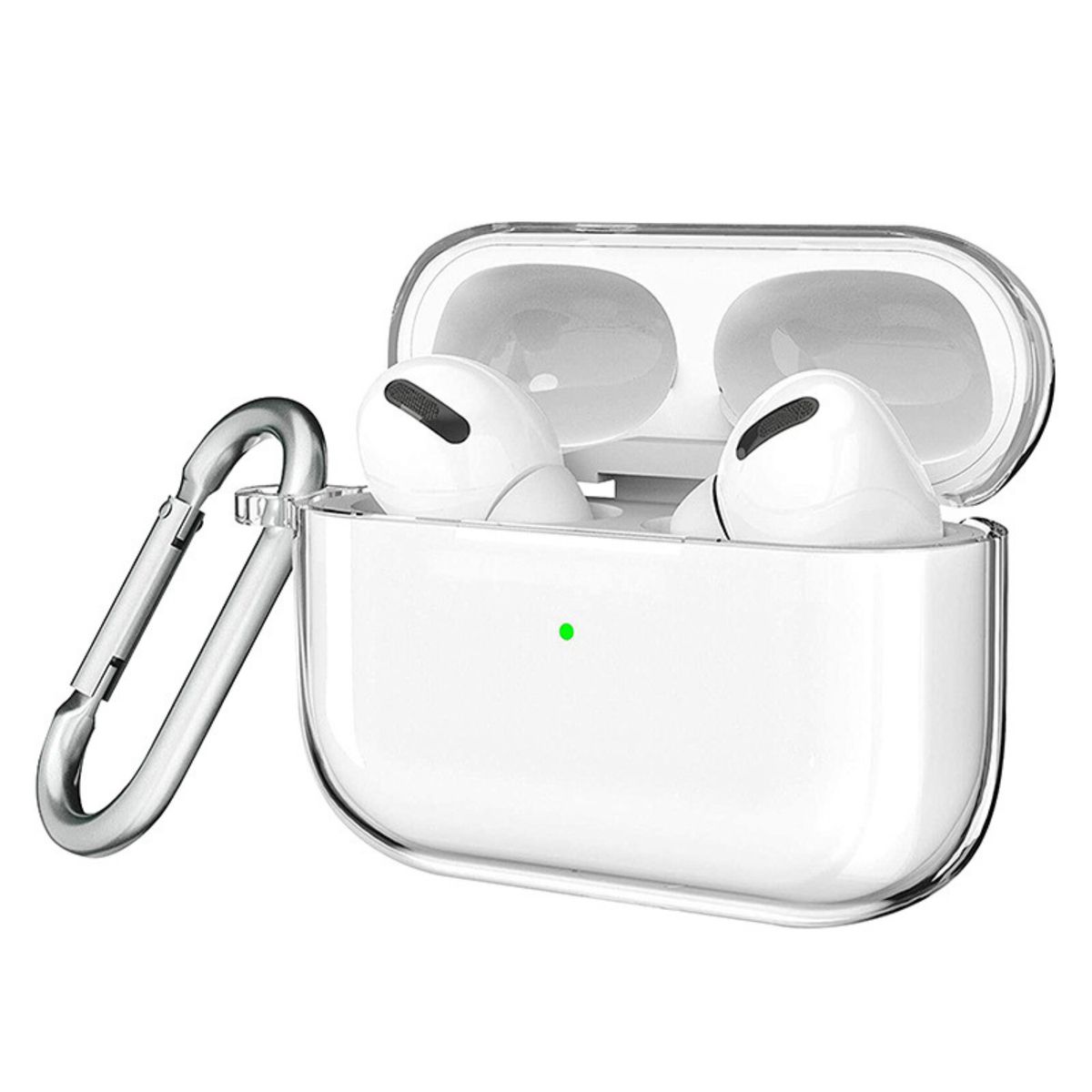 GENERICO - Funda Transparente + Gancho Para AirPods 3 GEN