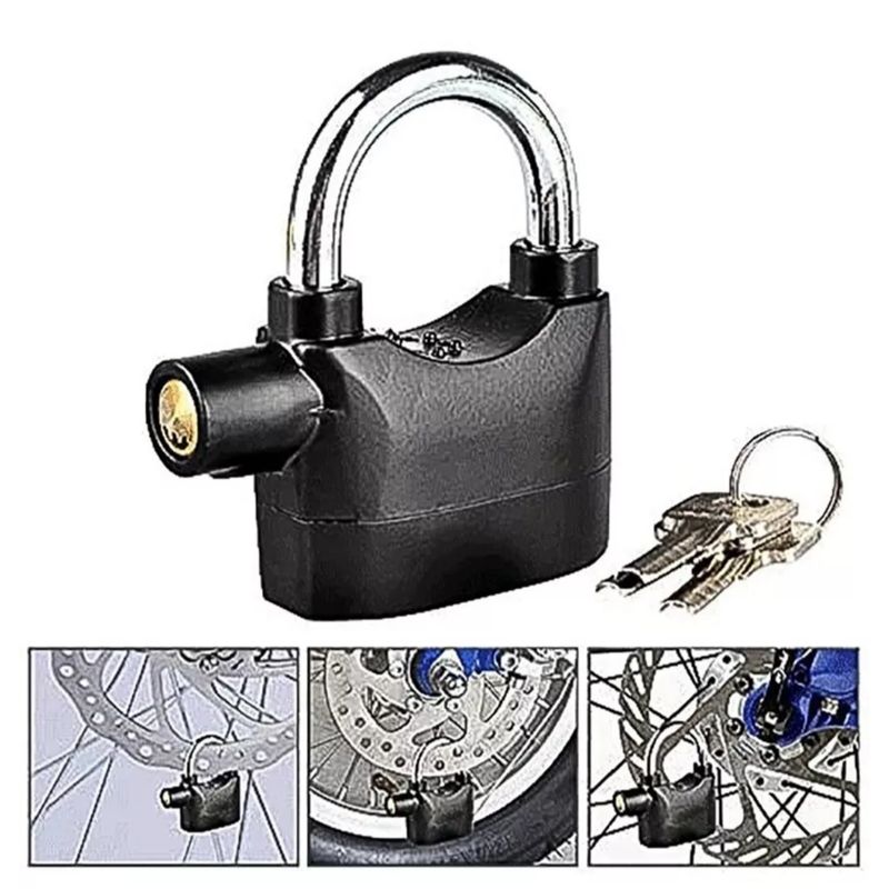 ATURE - Candado Alarma Para Moto Bicicletas Casa Comercial 110