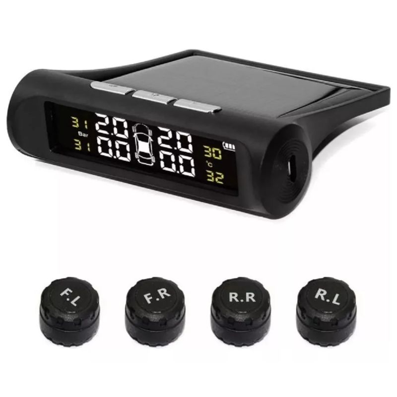 ATURE - Monitor De Presión De Neumáticos Tpms Con Carga Solar