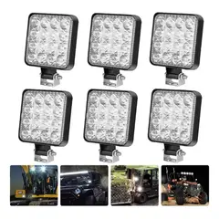 KUANGYE - 6x Focos Neblineros Led Foco Barras Led 4x4 Luces Led 48w