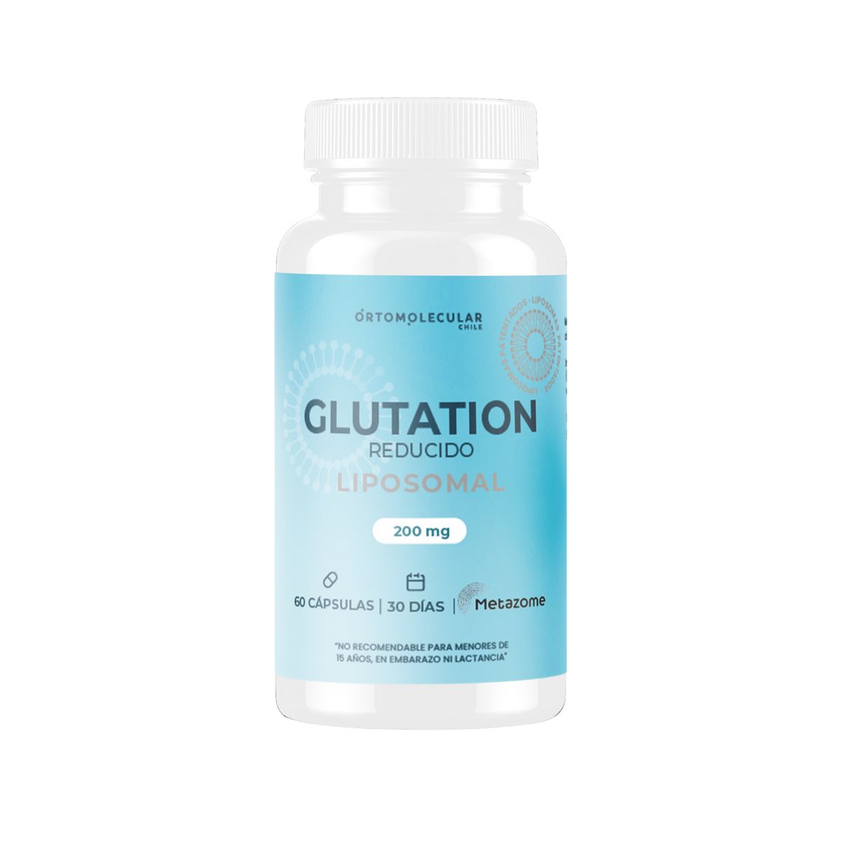 ORTOMOLECULAR - Pack x 2 Glutation Liposomal 200mg 60 Capsulas Ortomolecular