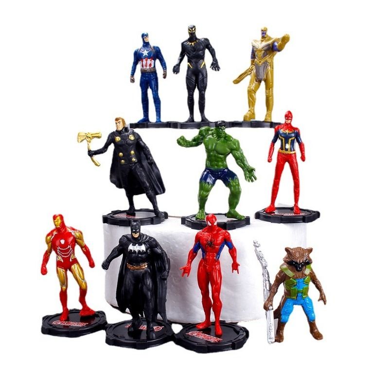 DANWEILE - Figura de acción de Spider-Man de PVC 10 piezas