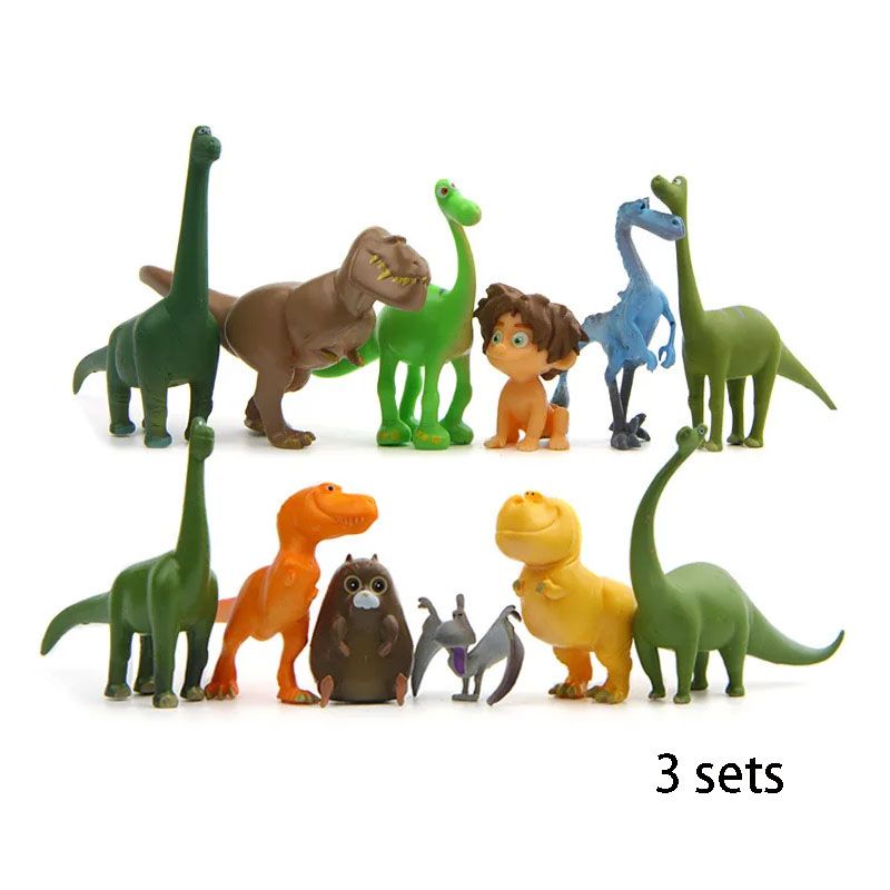 DANWEILE - 3 juegos de 12 figuras acción de PVC deEl Buen Dinosaurio