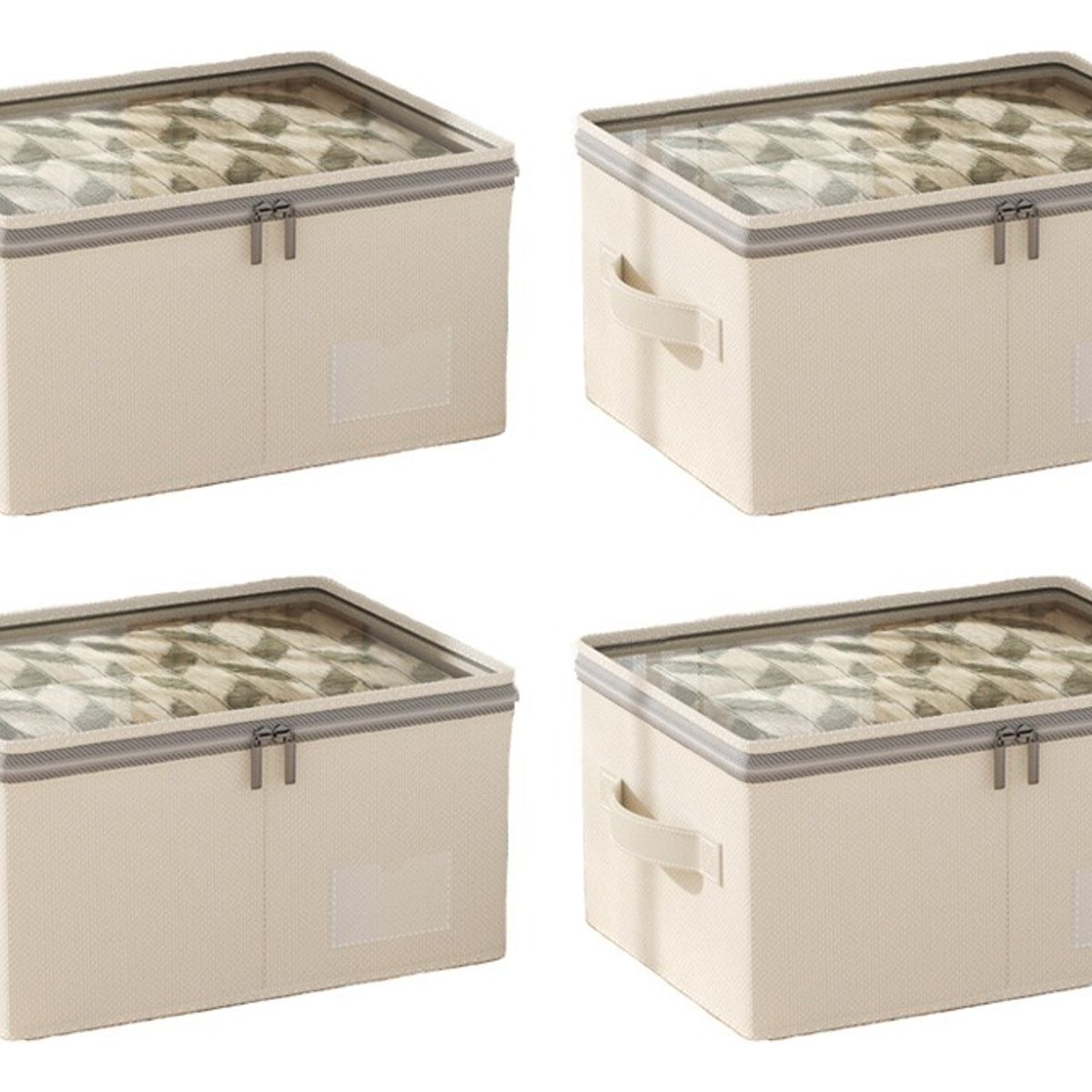 EVERSO - Pack 4 Cajas Organizadoras Plegables Closet Almacenamiento De Ropa