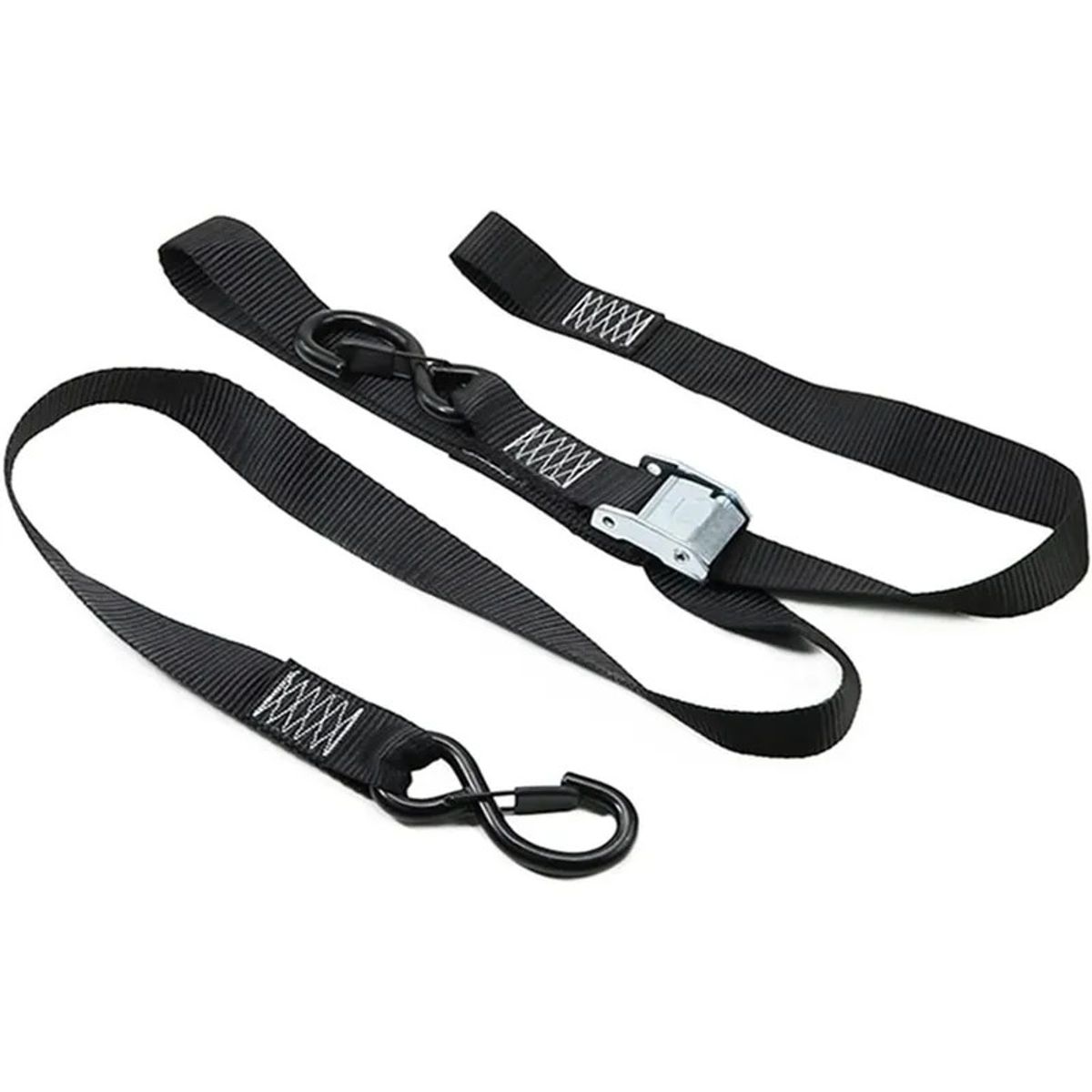 GENERICO - Tie Downs Eslinga Negro Con Amarras Para Motos