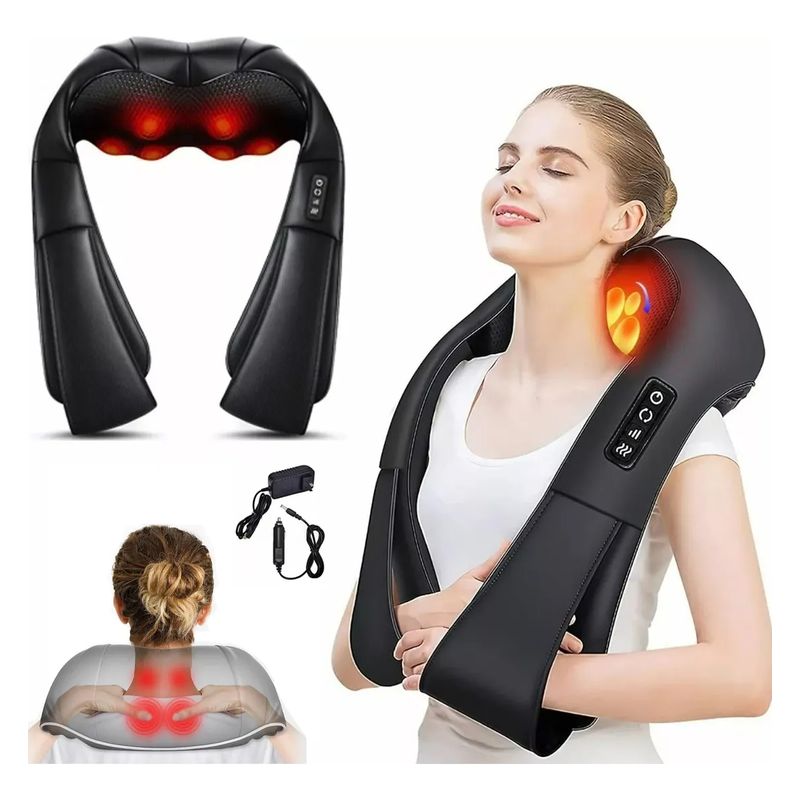 EVERSO - Masajeadores Electrico Masaje Cuello Espalda Hombro Pies Negro
