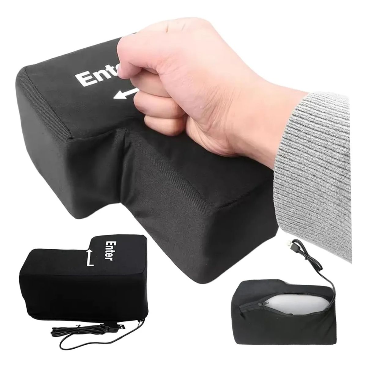 GENERICO - Tecla Enter Gigante Antiestrés Usb Para Computadora Almohada