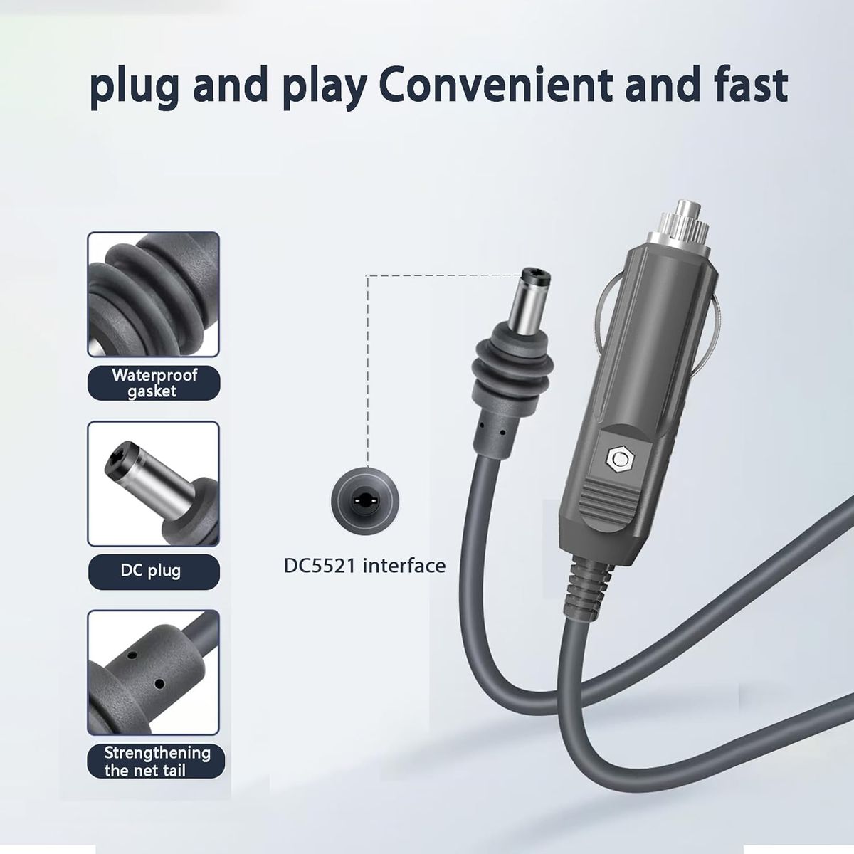 KUANGYE - Cable Cargador De Auto Premium Para Starlink Mini 12v