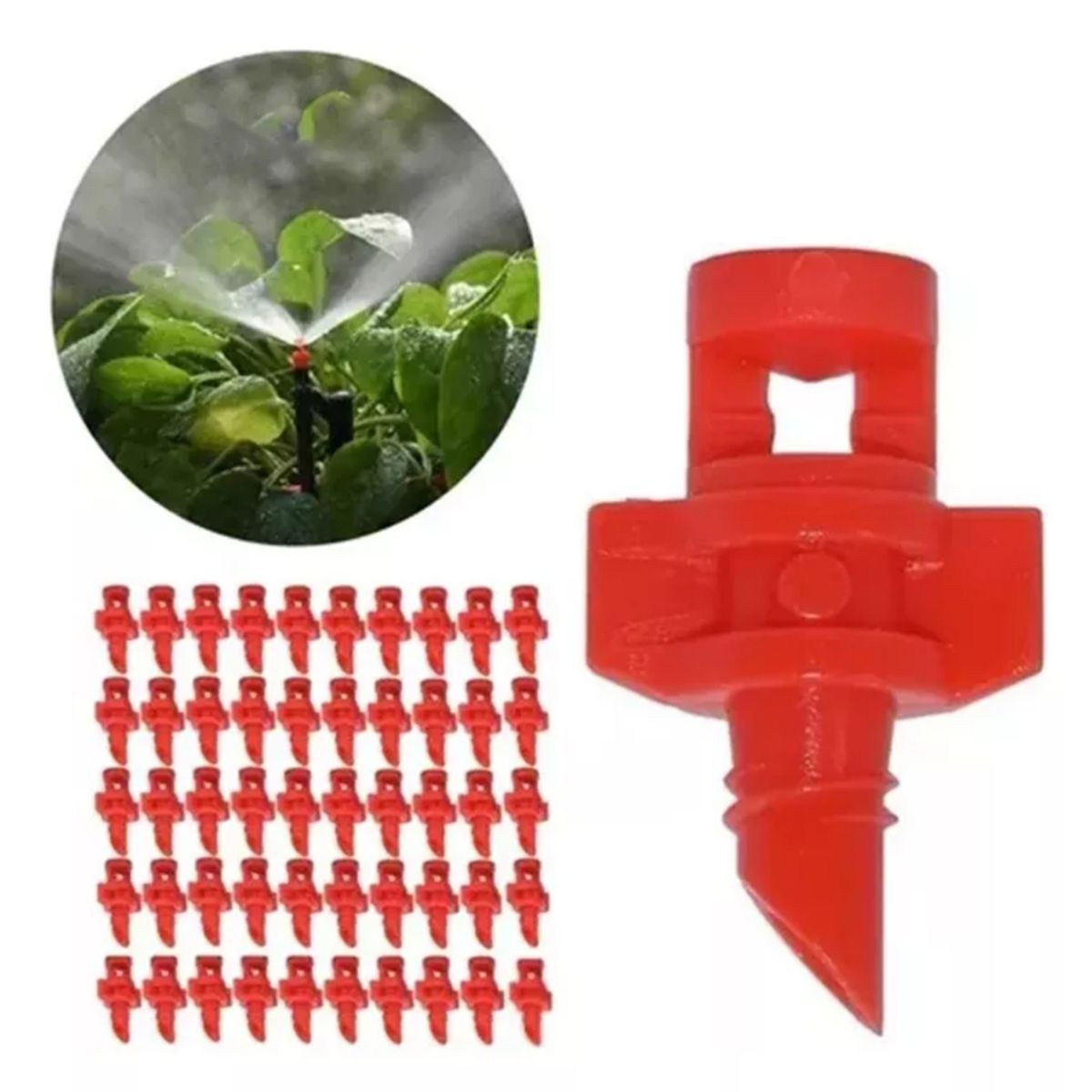 ATURE - 50x Aspersor 90° 180° 360° Microjet Rociador Jardín