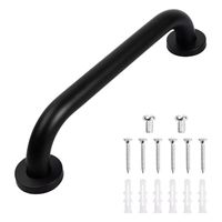 Barra De Seguridad Acero Inoxidable Negro Mate 30cm