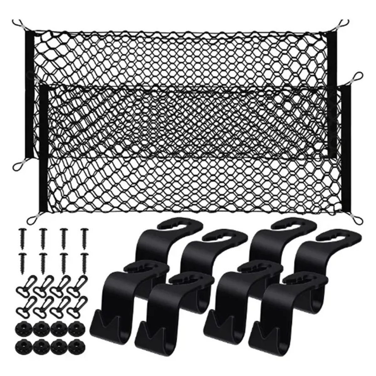 KUANGYE - 2pcs Soporte De Malla Elástica De Para Maletero De Coche