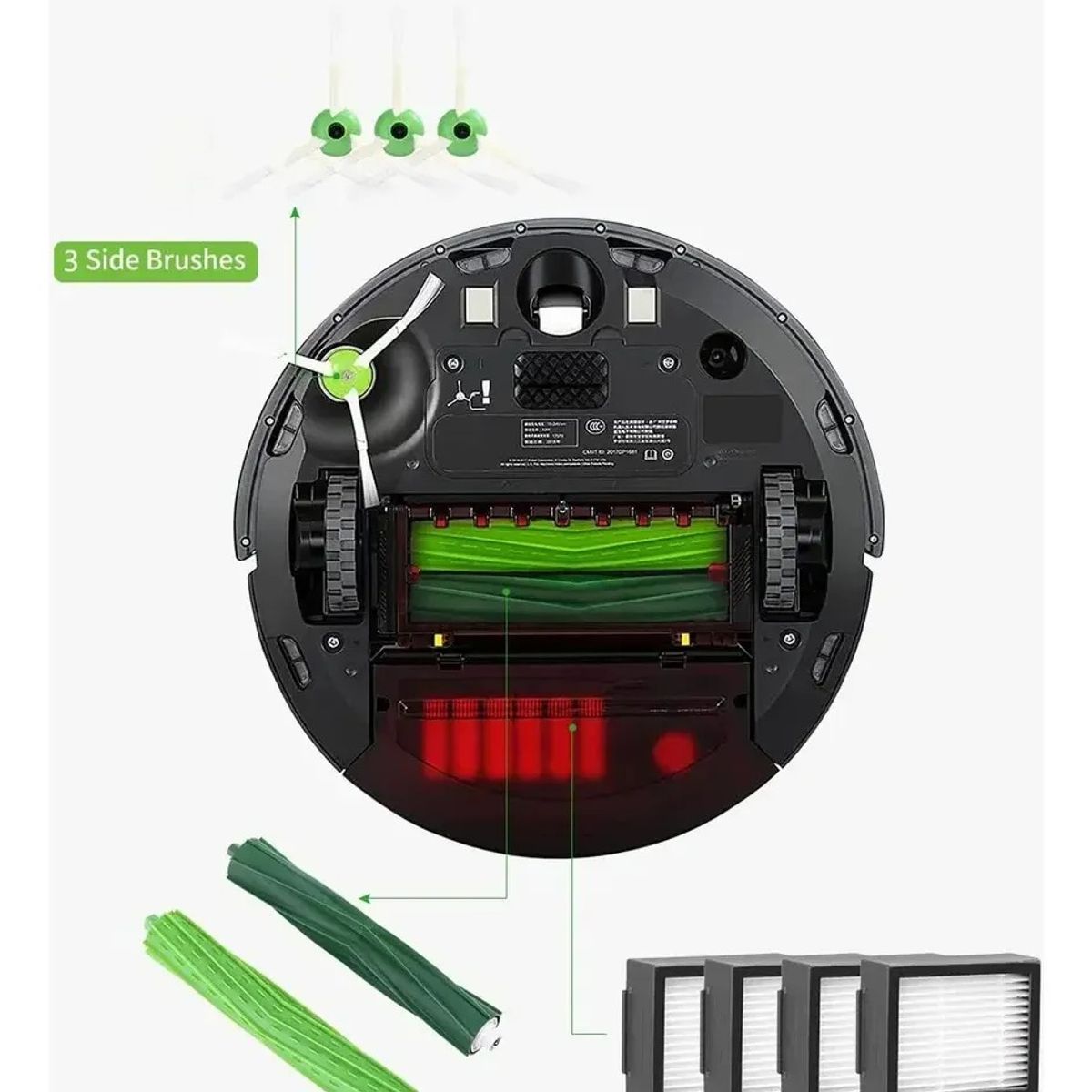 GENERICO - Kit Limpieza De Filtros Para Irobot Roomba I7 E5
