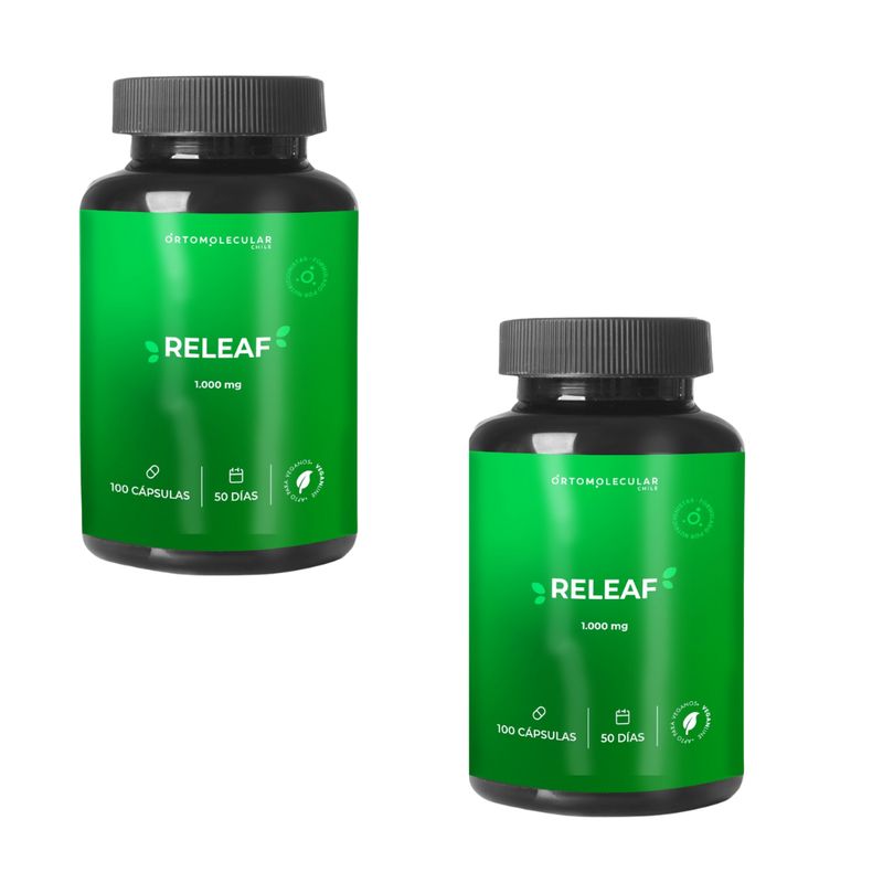 ORTOMOLECULAR - Pack x 2 Ashwagandha Releaf 100 Capsulas Ortomolecular