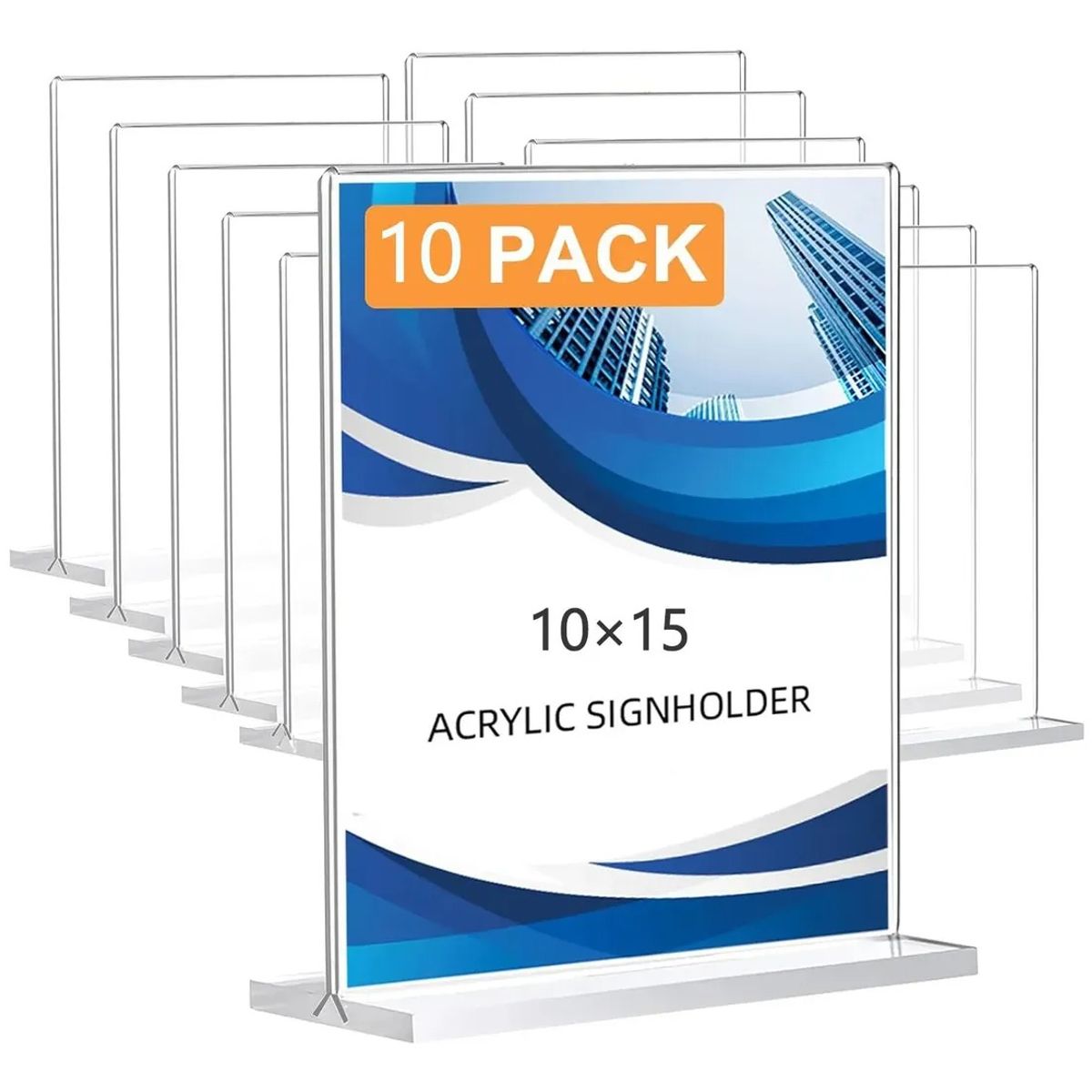 GENERICO - 10 Pack Porta Menú Soporte De Letrero De Acrílico De A6