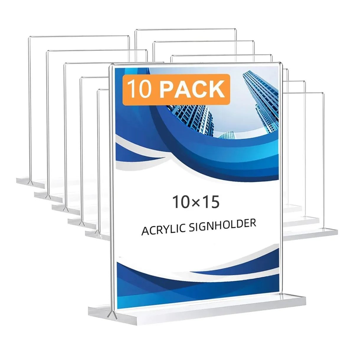 GENERICO - 10 Pack Porta Menú Soporte De Letrero De Acrílico De A6