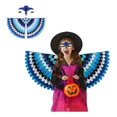 KUANGYE - Disfraz Infantil Cosplay Pajaro Ave Azul Niños Juegos Rol