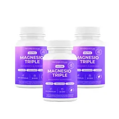 ORTOMOLECULAR - Pack x 3 Ultra Magnesio Triple 60 Capsulas