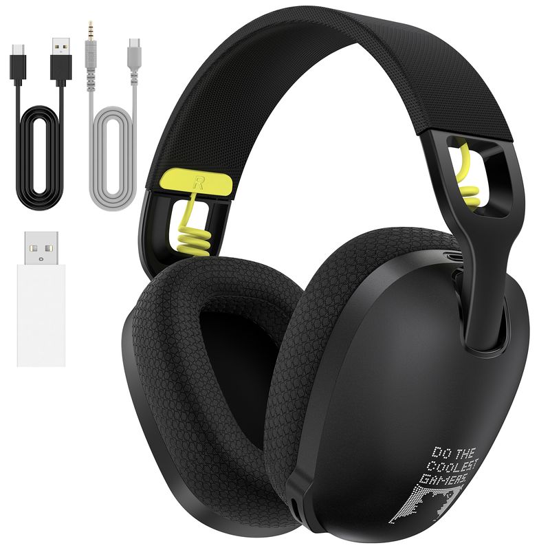 ONIKUMA - Onikuma B2 Audífonos de juego Bluetooth de tres modos Negro