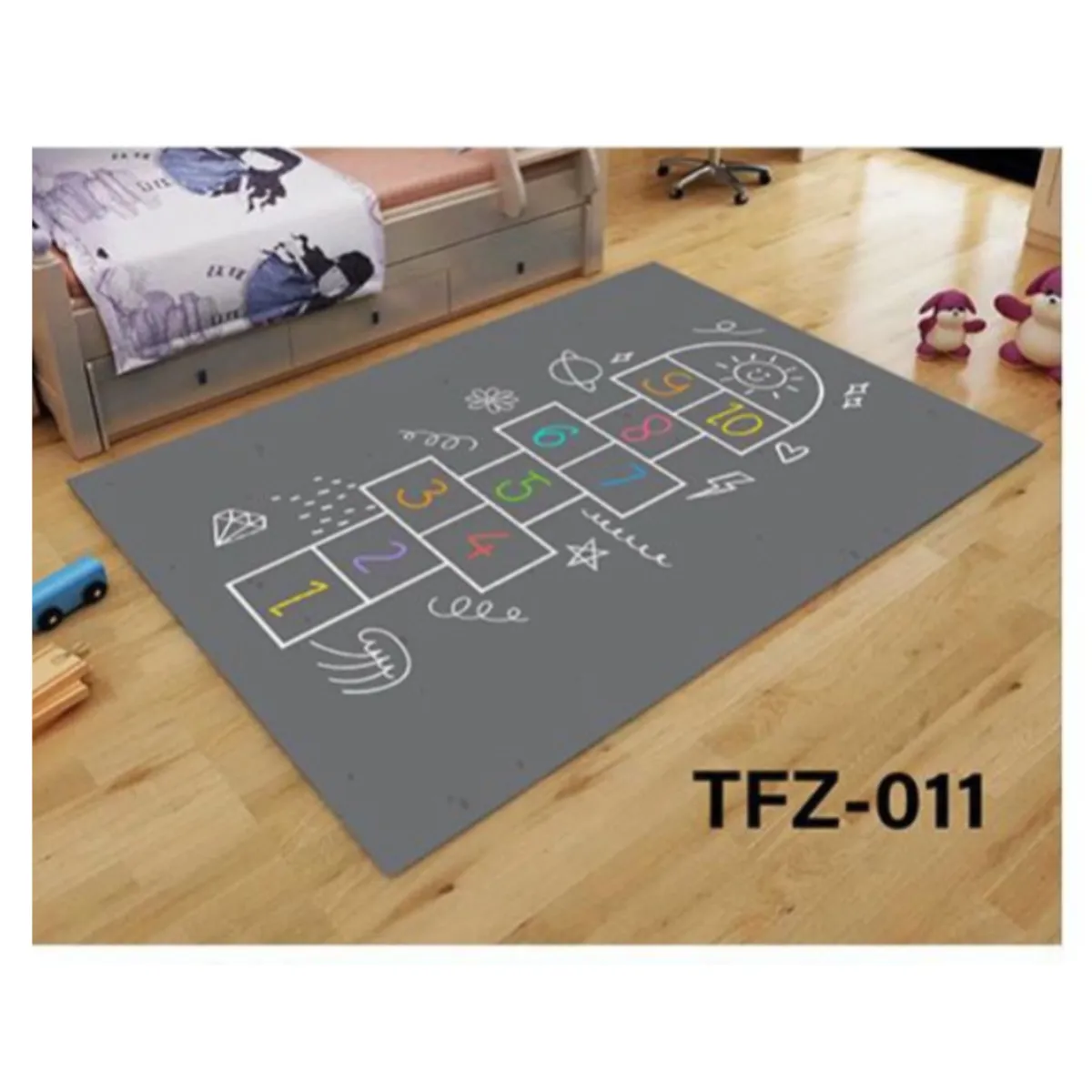 BY MARIA - Alfombra Lisa Infantil Diseño Rainbow Unicorn 120x160CM