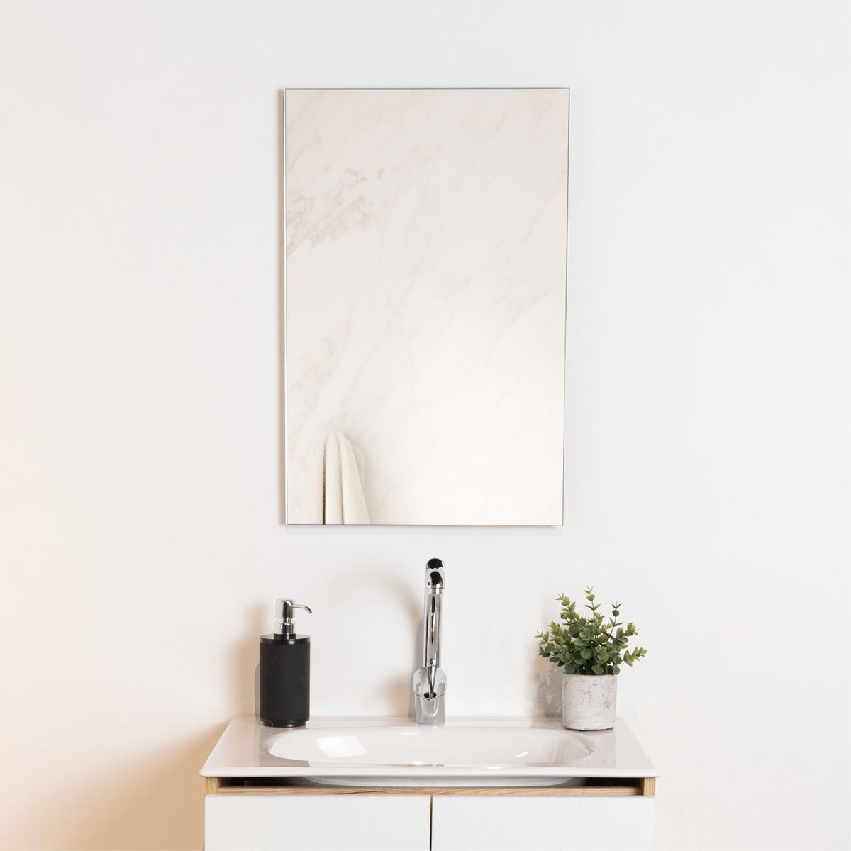 TUHOME - Espejo Bolonia Rectangular 60X40 Cm