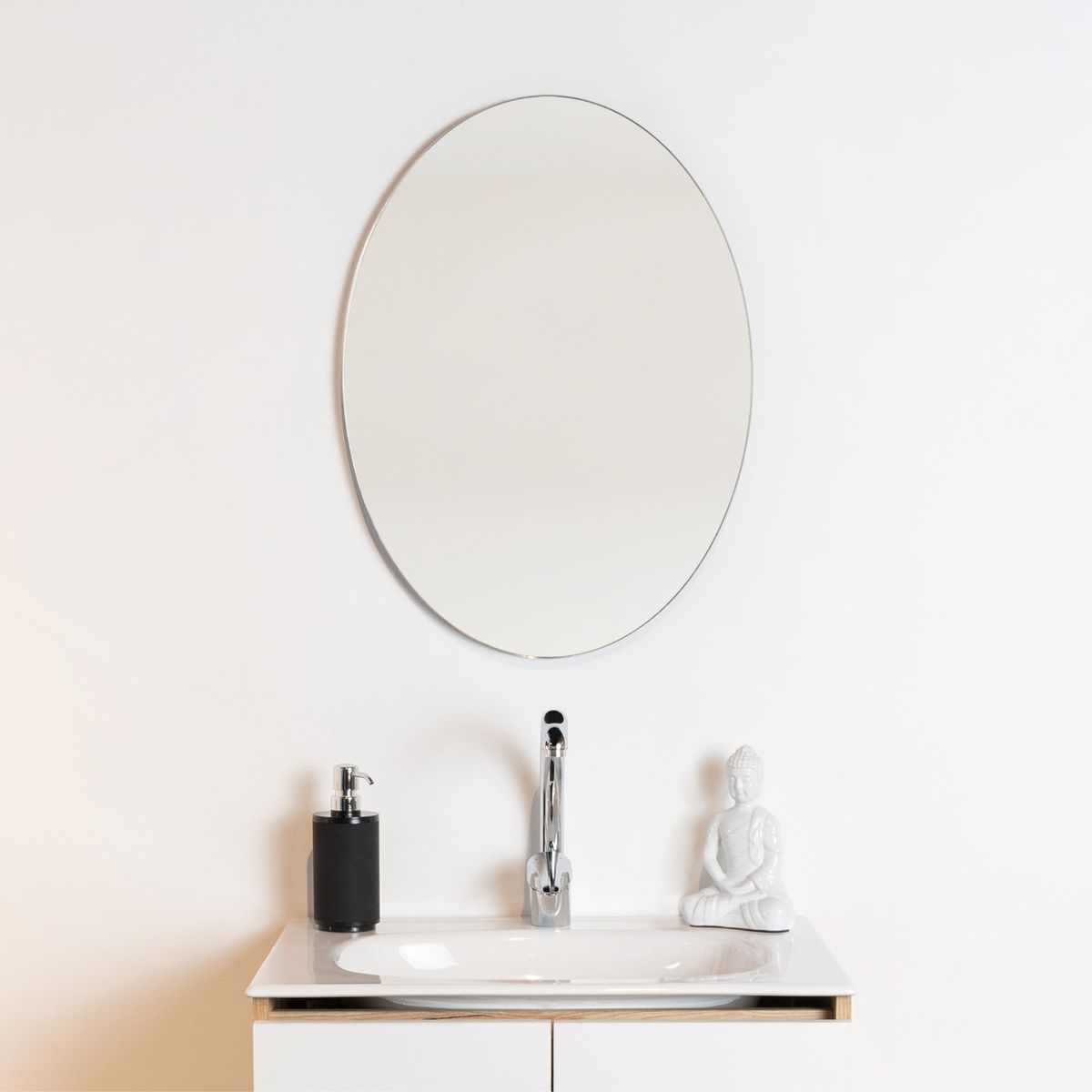 TUHOME - Espejo Ovalado Napoli 60X45 Cm