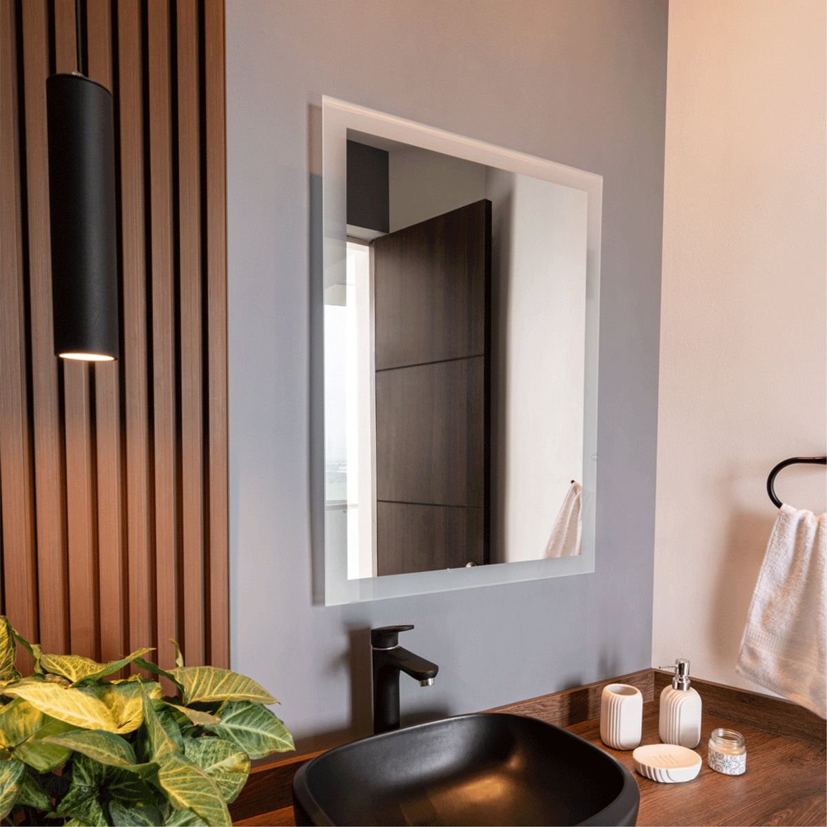 TUHOME - Espejo Catania 80x60 Cm Rectangular