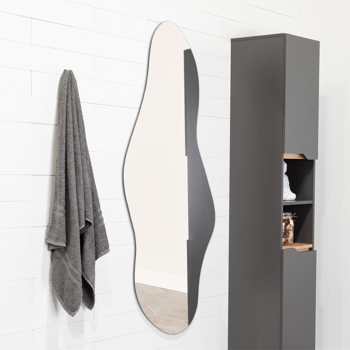 TUHOME - Espejo Aries Irregular Cuerpo Completo 150X65 Cm